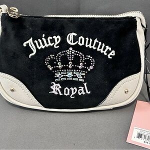 Juicy Couture Black and Cream Crossbody bag purse